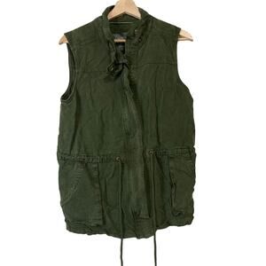 A619749 ANYBODY Cargo Vest with Pockets Hunter Green M